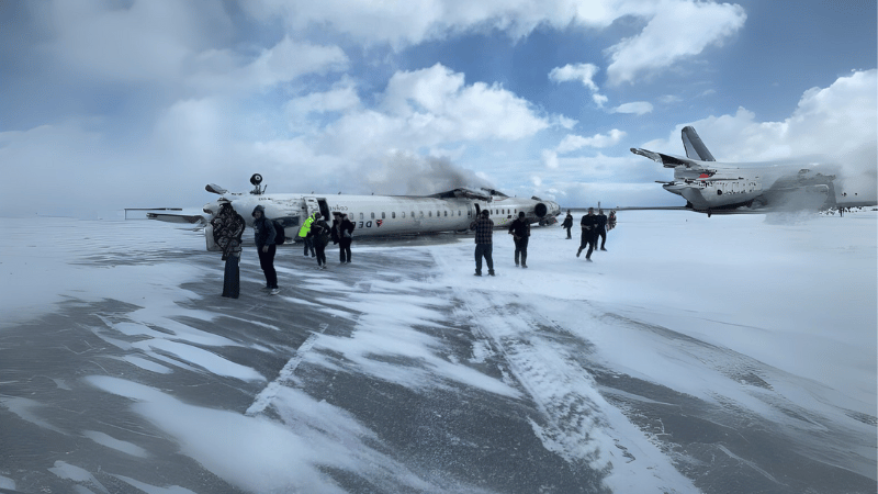 Accidente de avión de Delta en Toronto deja varios heridos