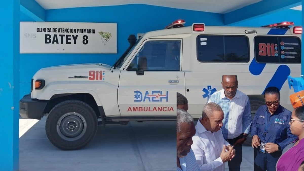 DAEH entrega ambulancia totalmente equipada al Batey 8 y fortalece la respuesta a emergencias en Independencia